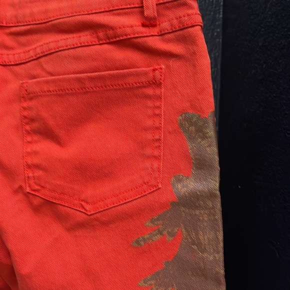 Haute Hippie Orange Jeans With Wings Size 27 - Picture 5 of 5